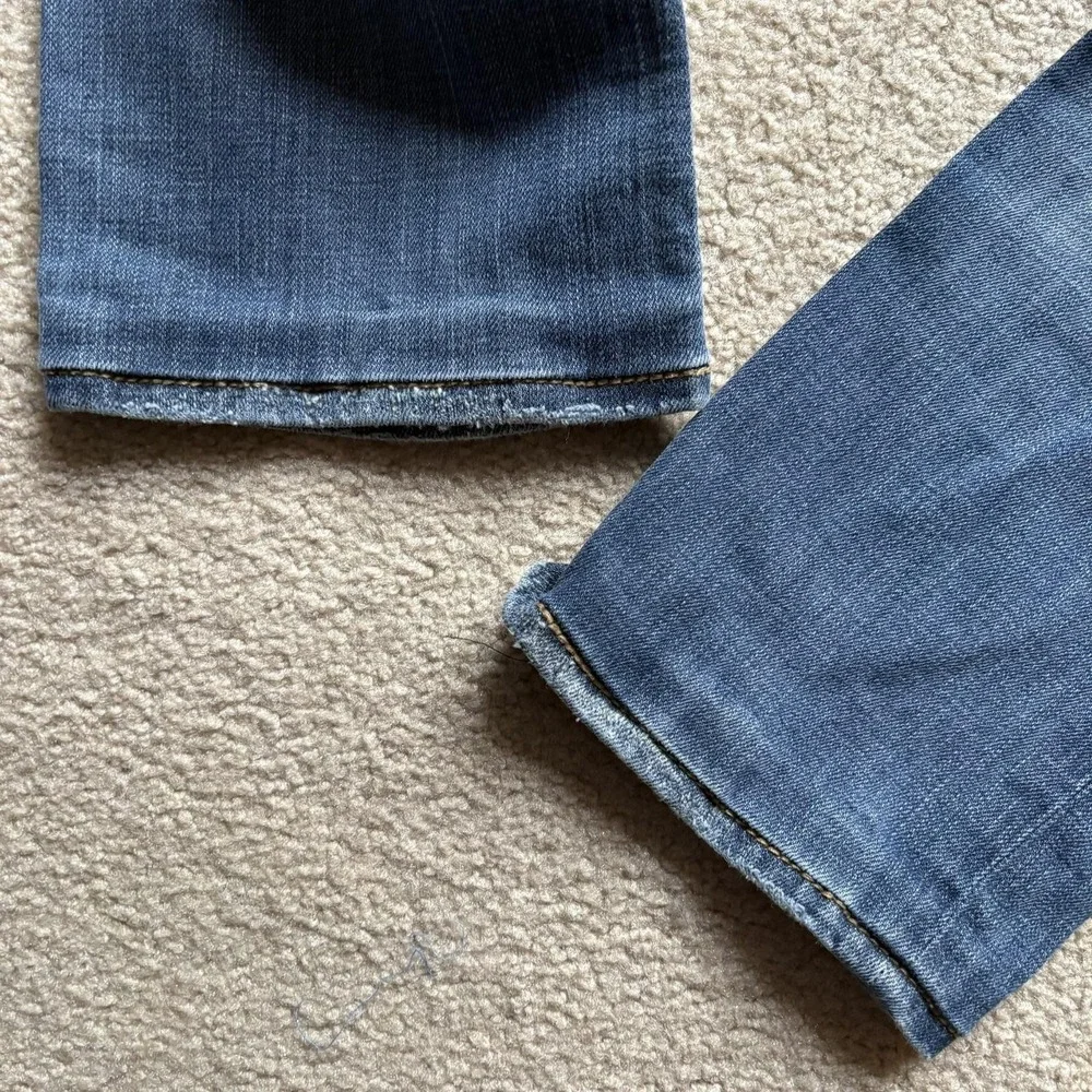 Rock Revival Jeans Womens 27 Blue Debbie‎ Straight Denim Embellished Pockets Y2K